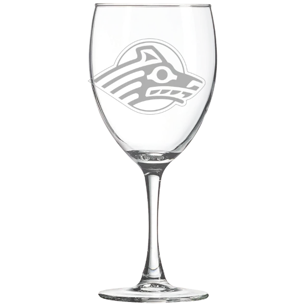 University of Alaska Anchorage Polar Camel 10 1/2 oz. Wine Glass