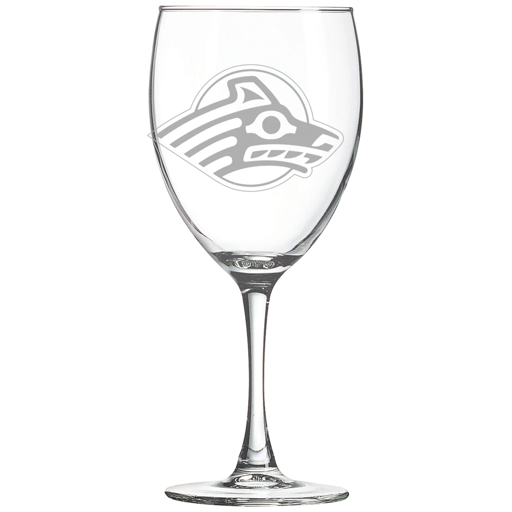 University of Alaska Anchorage Polar Camel 10 1/2 oz. Wine Glass