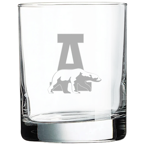 University of Alaska Fairbanks Polar Camel 10 1/2 oz. On The Rocks Glass