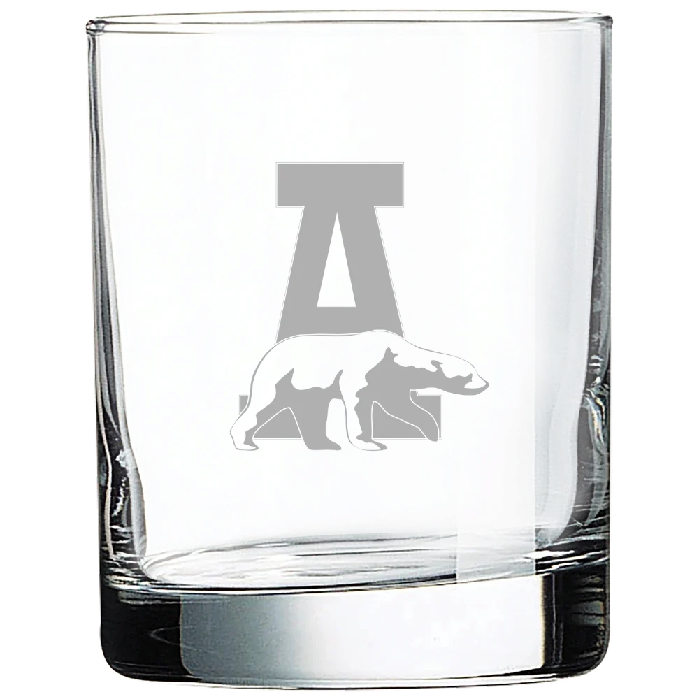 University of Alaska Fairbanks Polar Camel 10 1/2 oz. On The Rocks Glass
