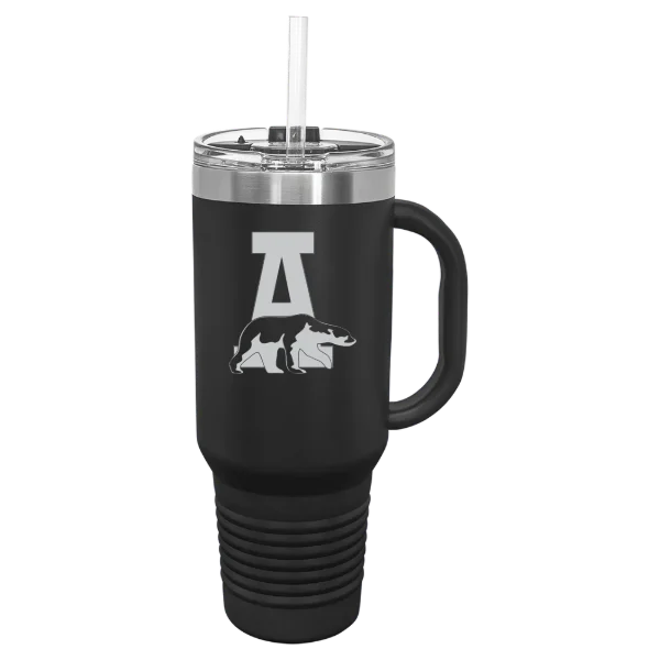 University of Alaska Fairbanks Polar Camel 40 oz. Travel Mug with Snap Lid & Straw