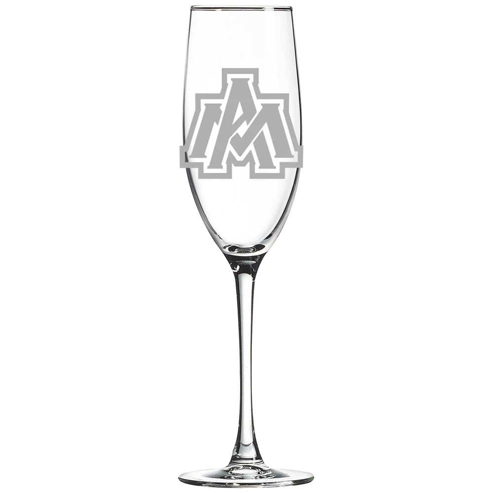 University of Arkansas, Monticello Polar Camel 8 oz. Champagne Flute