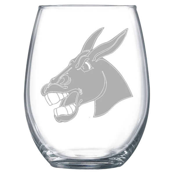 University of Central Missouri Polar Camel 15 oz. Stemless Wine Glass