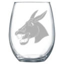 University of Central Missouri Polar Camel 15 oz. Stemless Wine Glass