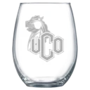 University of Central Oklahoma Polar Camel 15 oz. Stemless Wine Glass