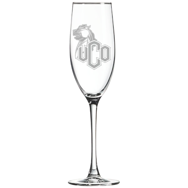 University of Central Oklahoma Polar Camel 8 oz. Champagne Flute