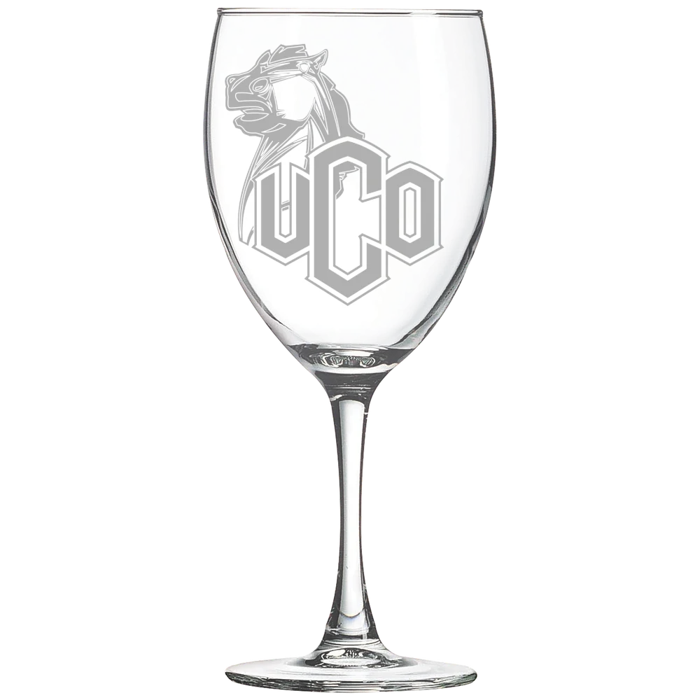 University of Central Oklahoma Polar Camel 10 1/2 oz. Wine Glass