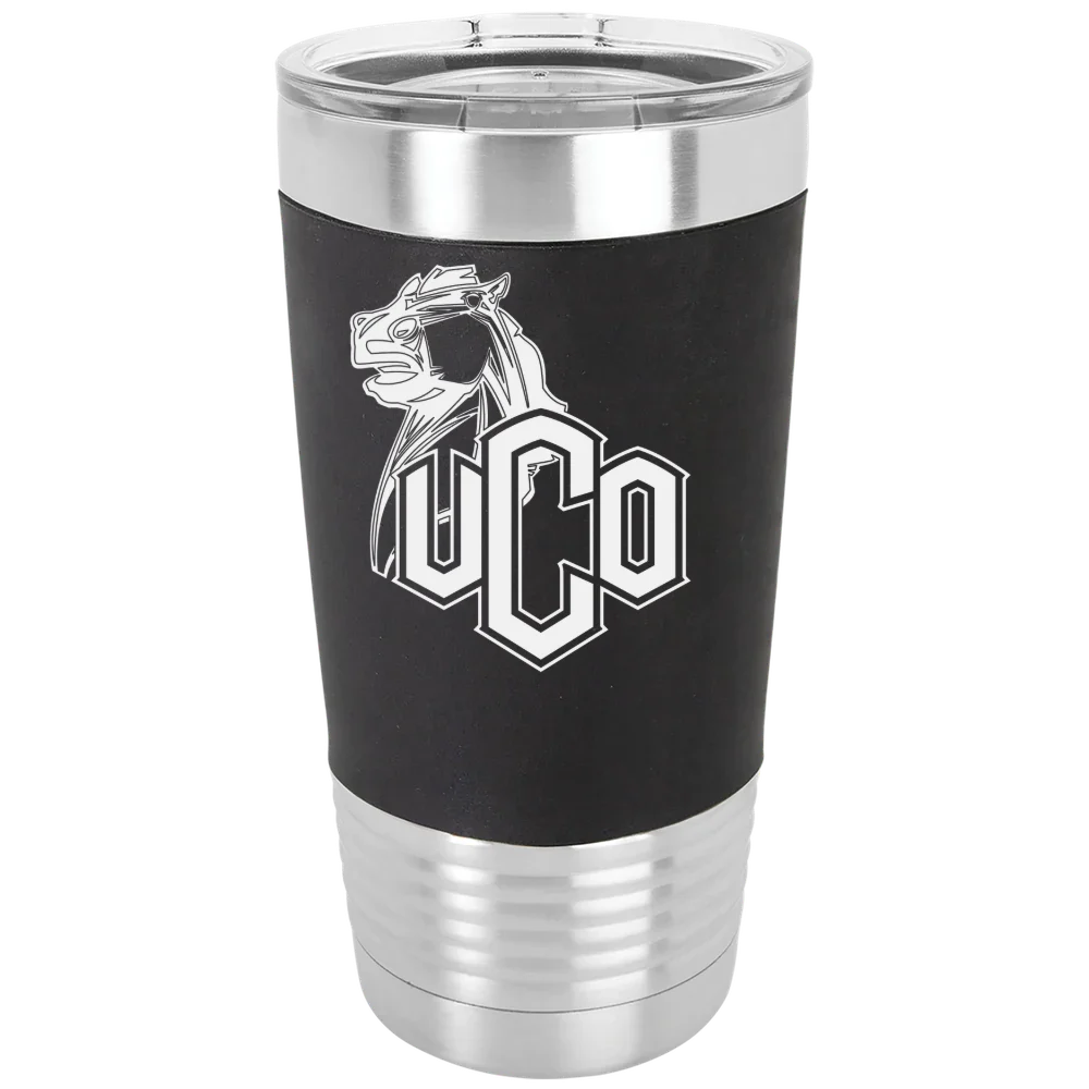 University of Central Oklahoma Polar Camel 20 oz. Silicone Grip Tumbler with Standard Lid
