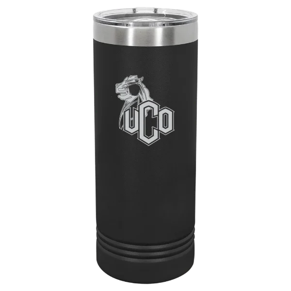 University of Central Oklahoma Polar Camel 22 oz. Skinny Tumbler with Slider Lid