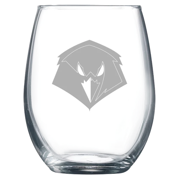 University of Charleston (West Virginia) Polar Camel 9 oz. Stemless Wine Glass