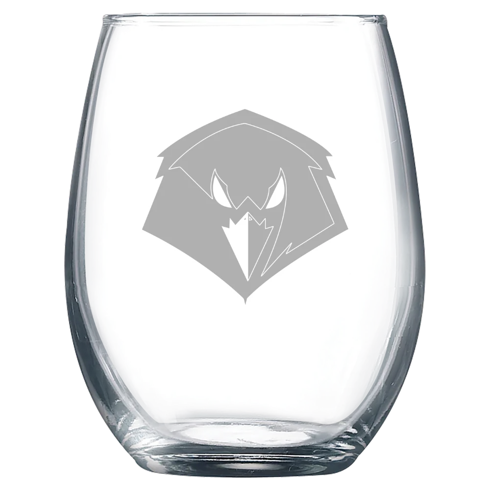 University of Charleston (West Virginia) Polar Camel 9 oz. Stemless Wine Glass
