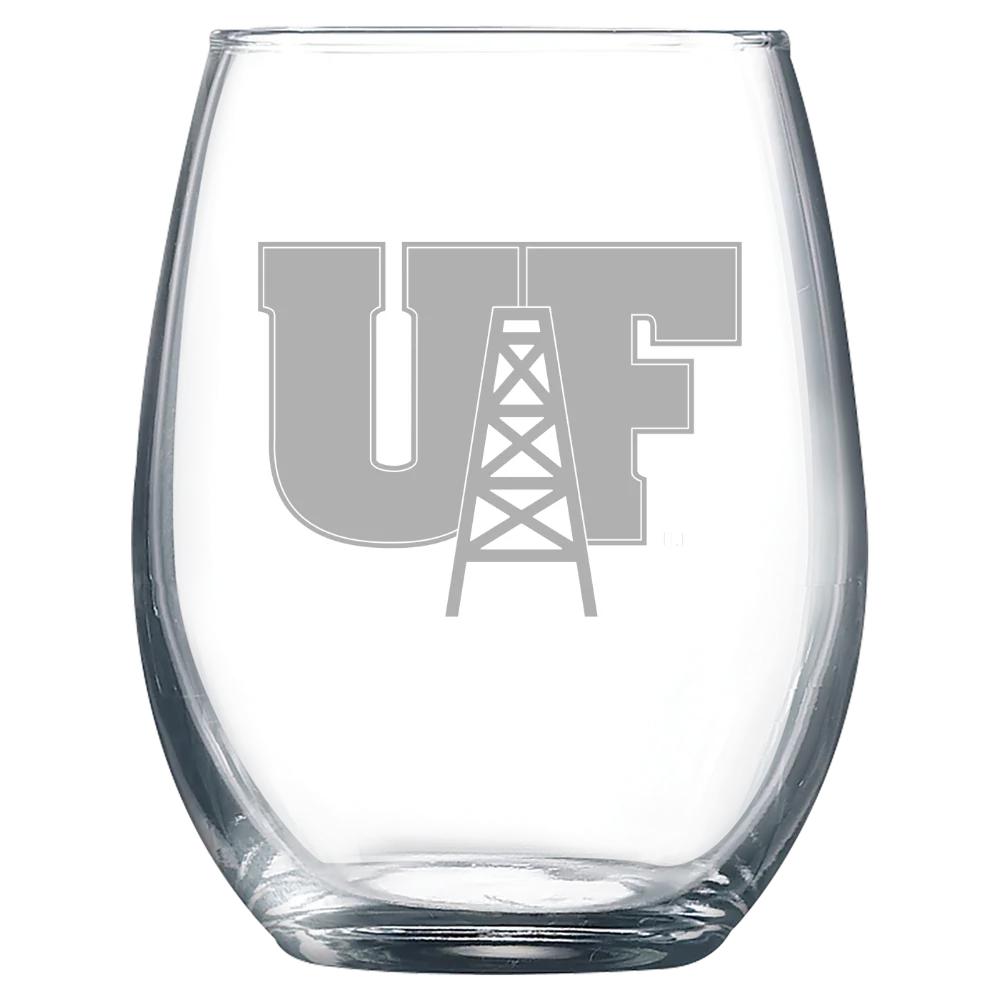 University of Findlay Polar Camel 9 oz. Stemless Wine Glass