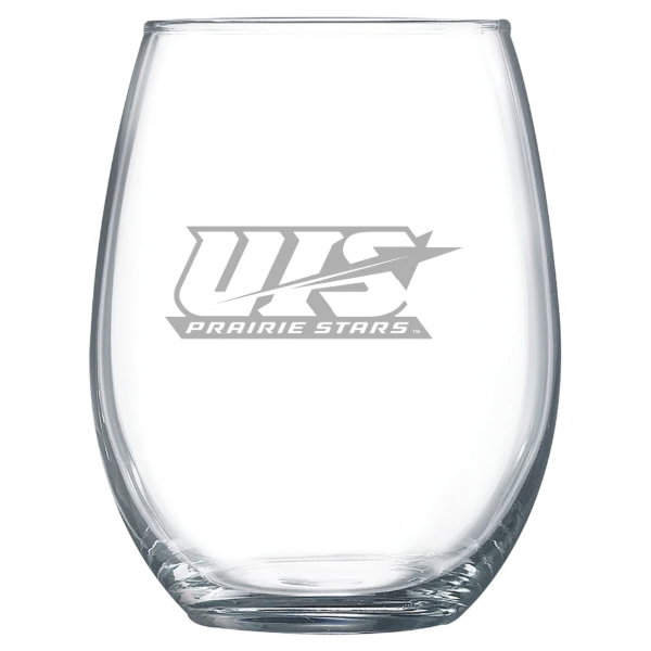University of Illinois Springfield Polar Camel 15 oz. Stemless Wine Glass