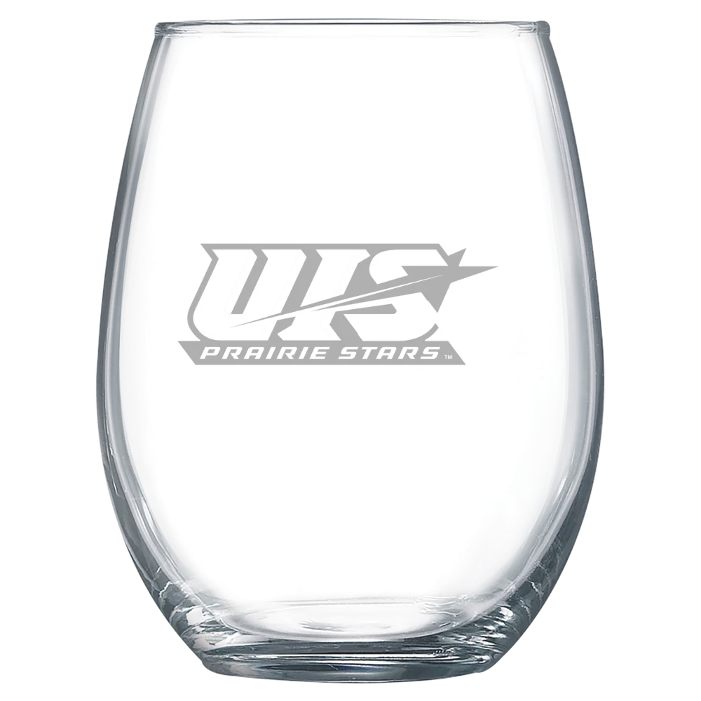 University of Illinois Springfield Polar Camel 15 oz. Stemless Wine Glass