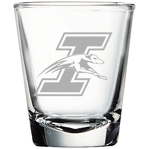 University of Indianapolis Polar Camel 1.7 oz. Shot Glass