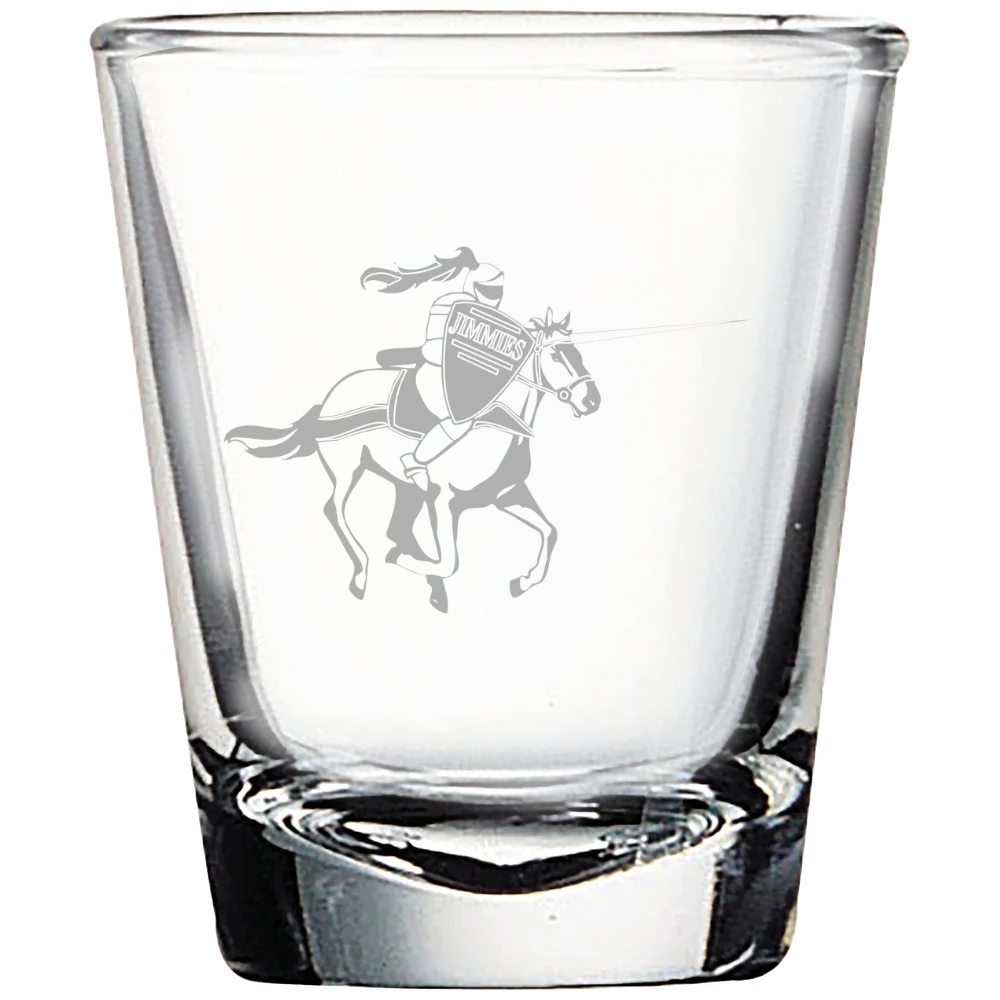University of Jamestown Polar Camel 1.7 oz. Shot Glass