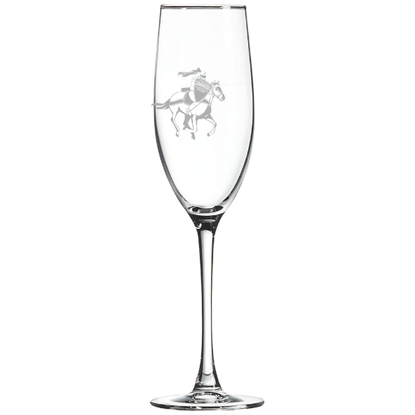 University of Jamestown Polar Camel 8 oz. Champagne Flute