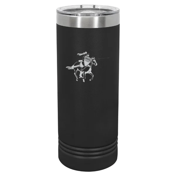 University of Jamestown Polar Camel 22 oz. Skinny Tumbler with Slider Lid