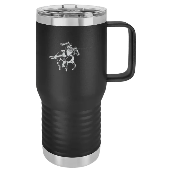 University of Jamestown Polar Camel 20 oz. Travel Mug with Slider Lid