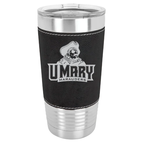 University of Mary Polar Camel 20 oz. Leatherette Grip Tumbler with Standard Lid