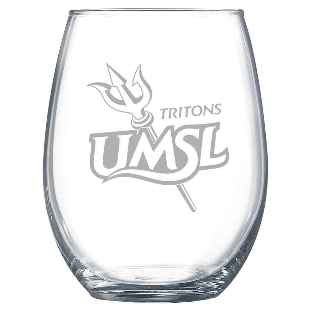 University of Missouri-St. Louis Polar Camel 15 oz. Stemless Wine Glass
