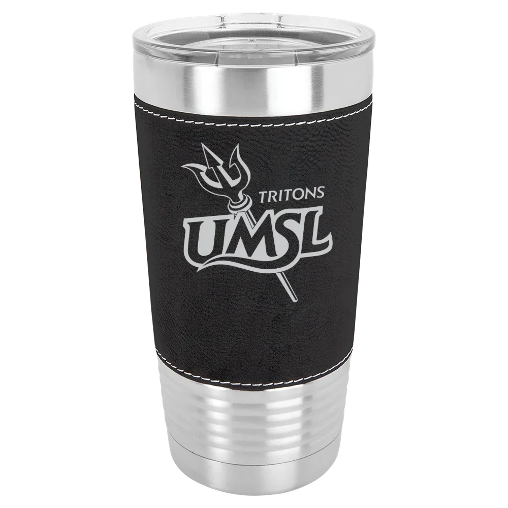 University of Missouri-St. Louis Polar Camel 20 oz. Leatherette Grip Tumbler with Standard Lid
