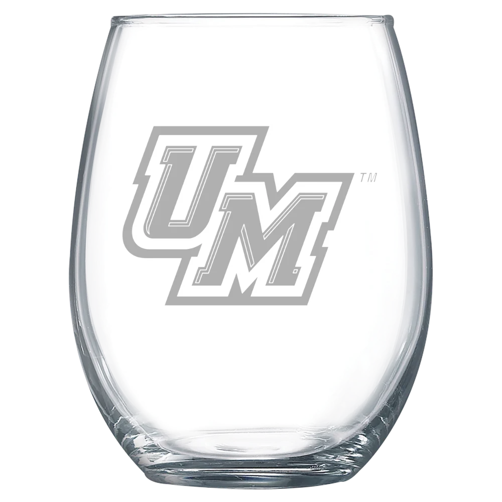 University of Montevallo Polar Camel 15 oz. Stemless Wine Glass
