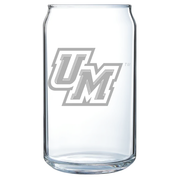 University of Montevallo Polar Camel 16 oz. Can Glass