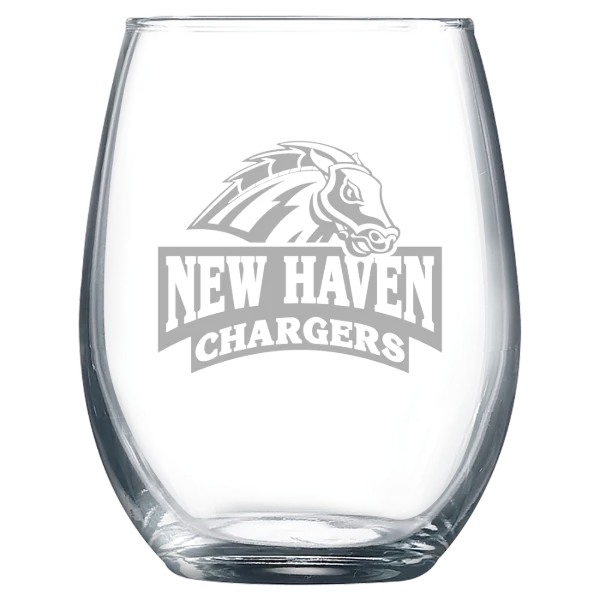 University of New Haven Polar Camel 9 oz. Stemless Wine Glass