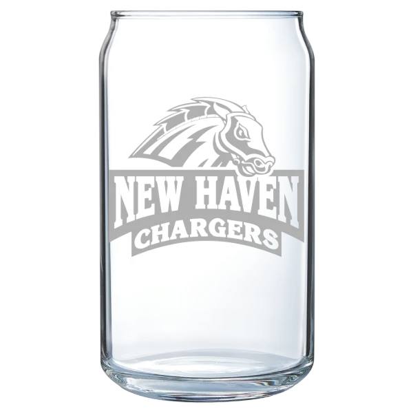 University of New Haven Polar Camel 16 oz. Can Glass