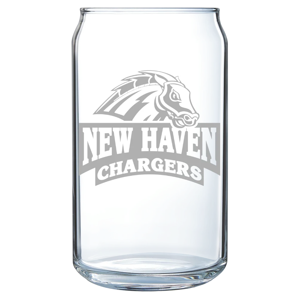 University of New Haven Polar Camel 16 oz. Can Glass