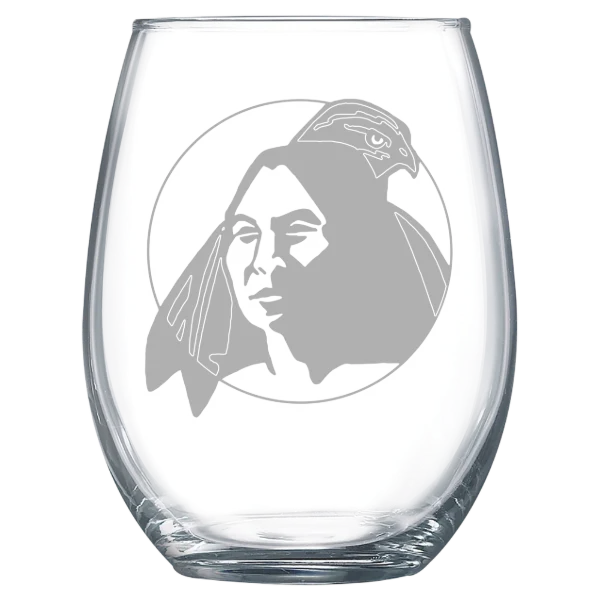 University of North Carolina at Pembroke Polar Camel 15 oz. Stemless Wine Glass
