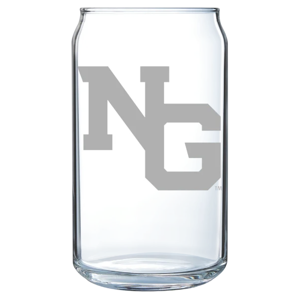 University of North Georgia Polar Camel 16 oz. Can Glass