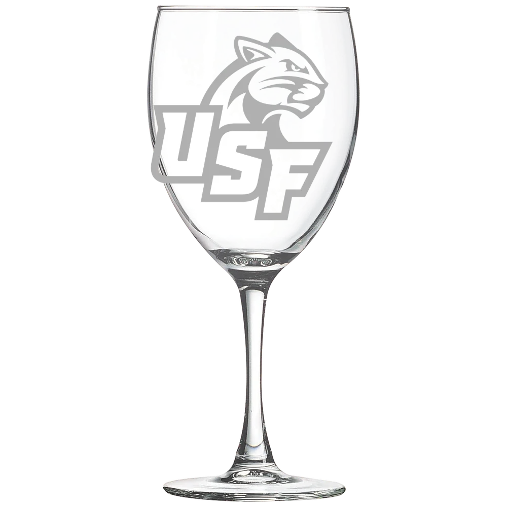 University of Sioux Falls Polar Camel 10 1/2 oz. Wine Glass