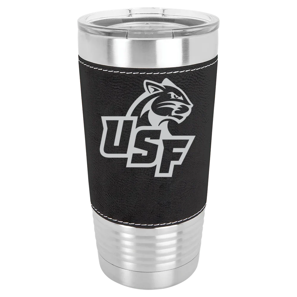 University of Sioux Falls Polar Camel 20 oz. Leatherette Grip Tumbler with Standard Lid