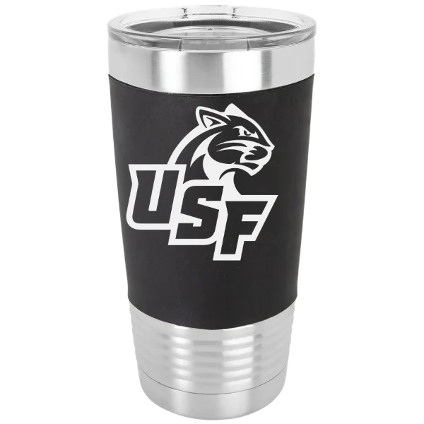 University of Sioux Falls Polar Camel 20 oz. Silicone Grip Tumbler with Standard Lid
