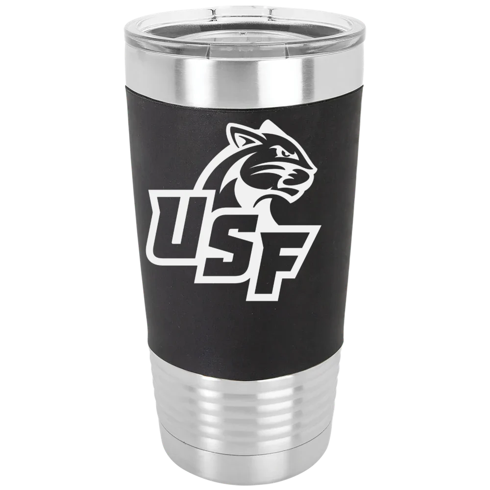 University of Sioux Falls Polar Camel 20 oz. Silicone Grip Tumbler with Standard Lid