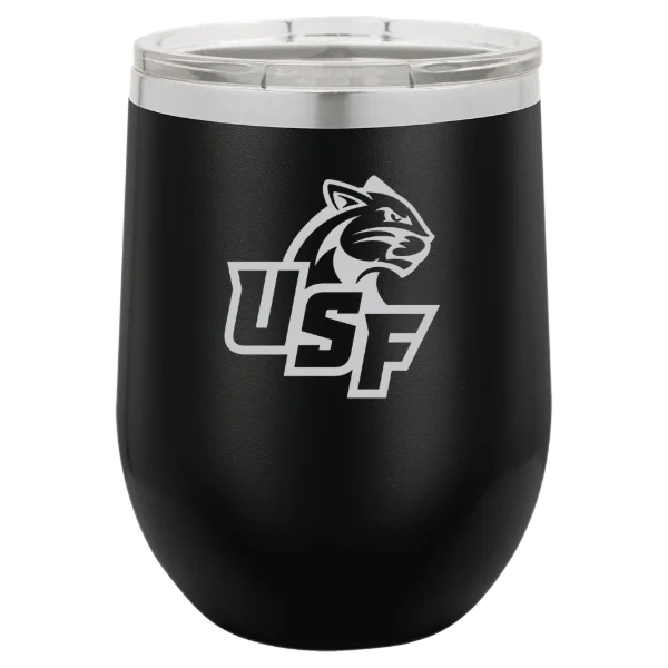 University of Sioux Falls Polar Camel 12 oz. Stemless Wine Tumbler