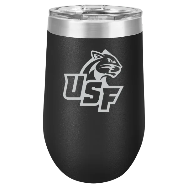 University of Sioux Falls Polar Camel 16 oz. Stemless Wine Tumbler