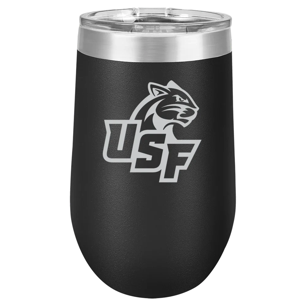 University of Sioux Falls Polar Camel 16 oz. Stemless Wine Tumbler