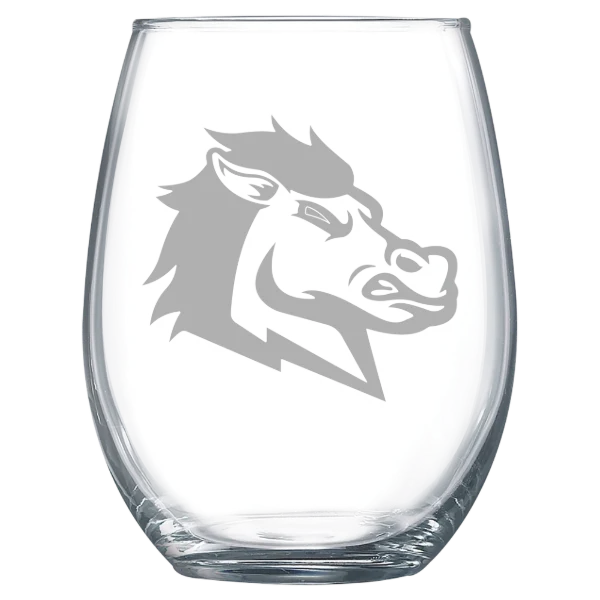 University of South Carolina Aiken Polar Camel 15 oz. Stemless Wine Glass