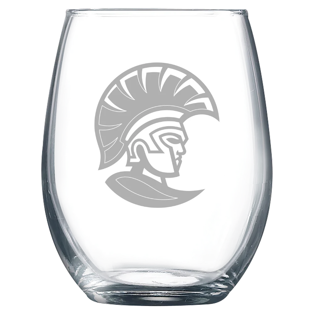 University of Tampa Polar Camel 9 oz. Stemless Wine Glass