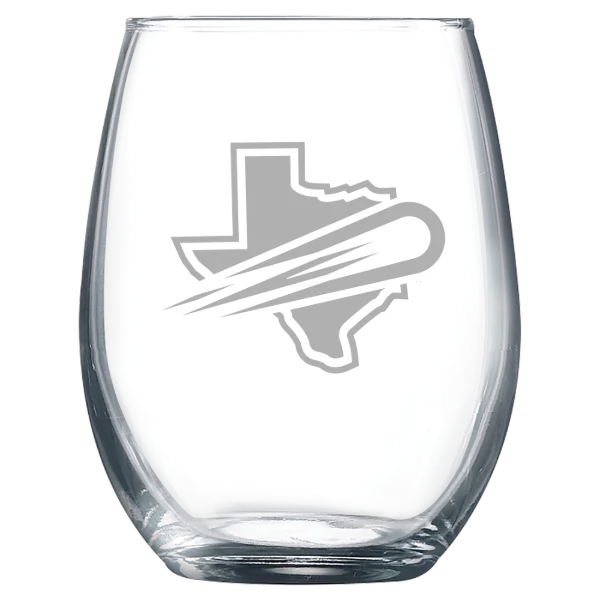University of Texas at Dallas Polar Camel 9 oz. Stemless Wine Glass