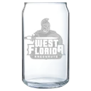 University of West Florida Polar Camel 16 oz. Can Glass
