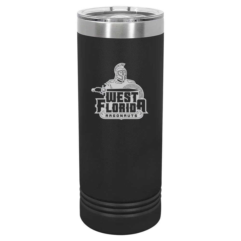 University of West Florida Polar Camel 22 oz. Skinny Tumbler with Slider Lid