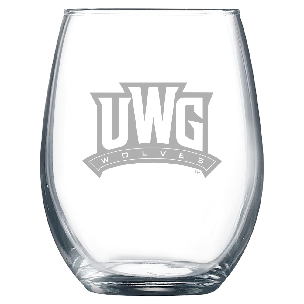 University of West Georgia Polar Camel 9 oz. Stemless Wine Glass