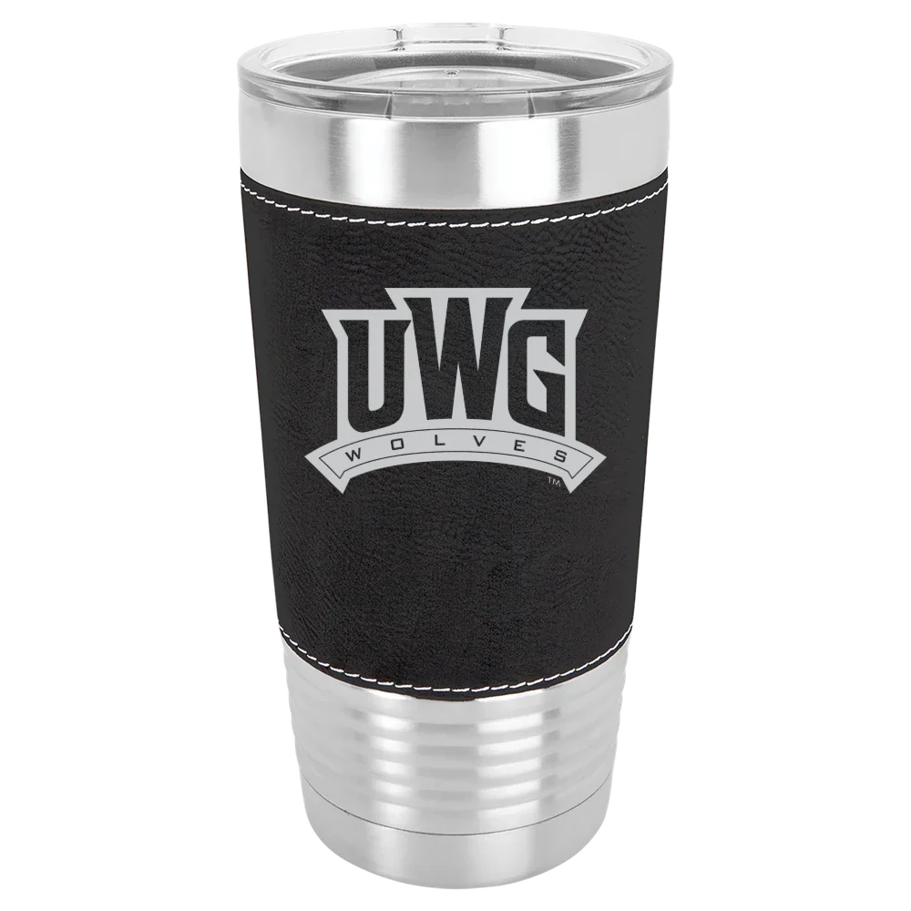 University of West Georgia Polar Camel 20 oz. Leatherette Grip Tumbler with Standard Lid