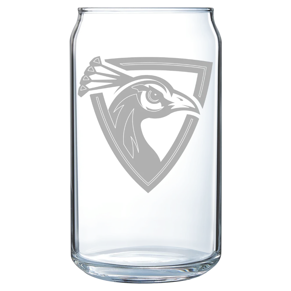 Upper Iowa University Polar Camel 16 oz. Can Glass