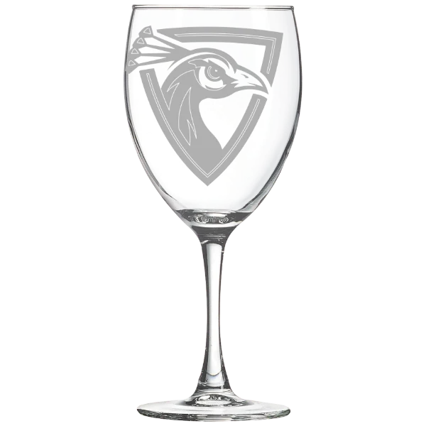 Upper Iowa University Polar Camel 10 1/2 oz. Wine Glass