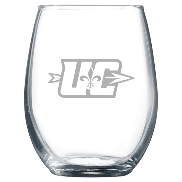 Ursuline College Polar Camel 9 oz. Stemless Wine Glass